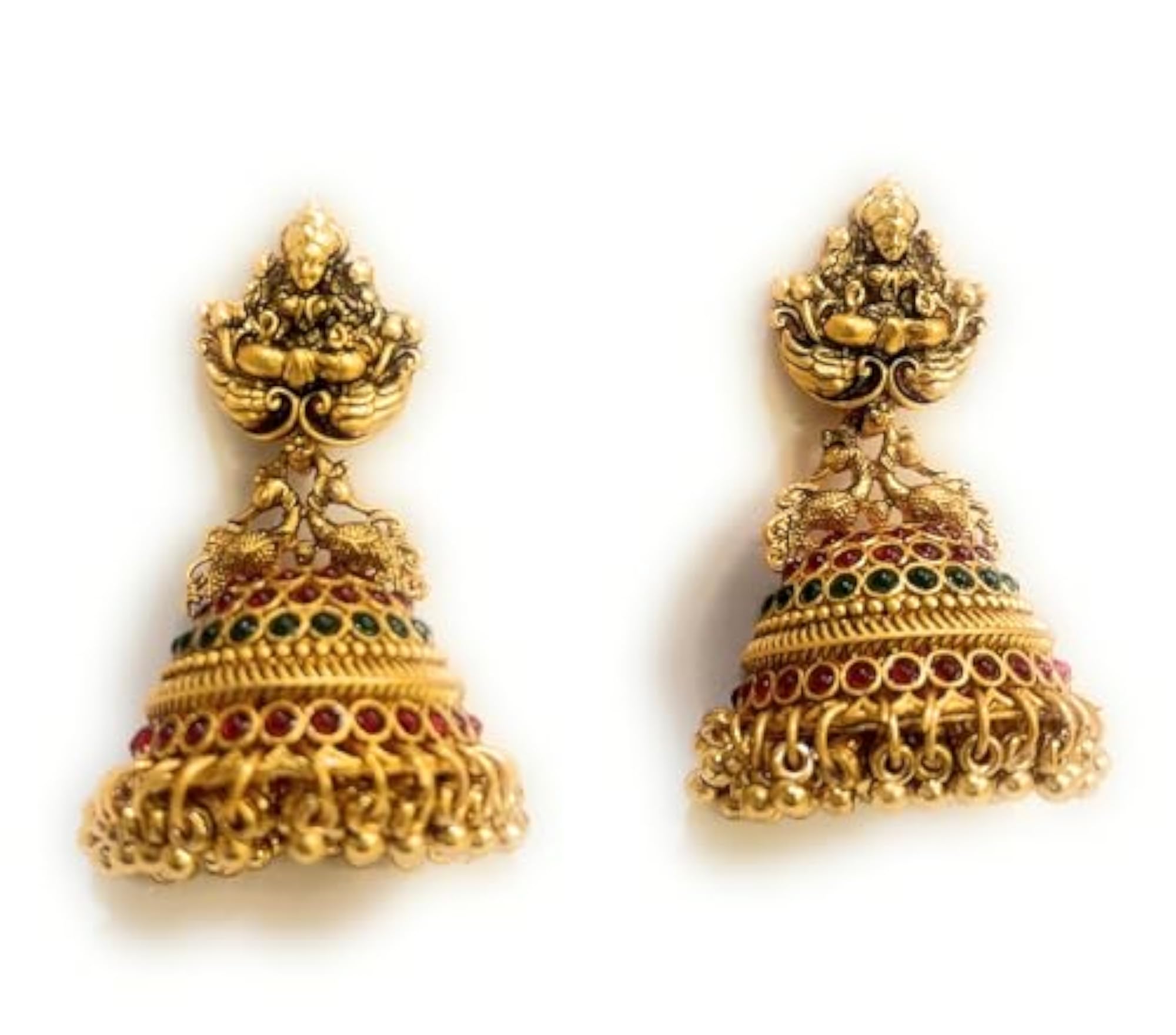 Women's Peacock Pearl Based Beautiful Pearl Stud Earrings